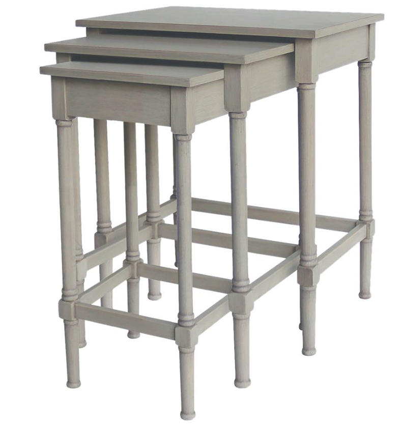 Antique Cream Nest of Tables