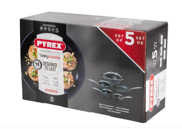 Pyrex Cookware 5 Piece Set