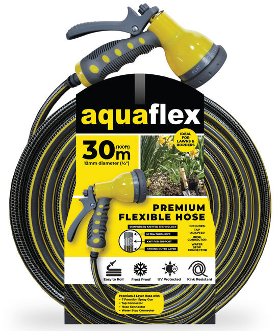 Aquaflex 30m Hose with Spray Head