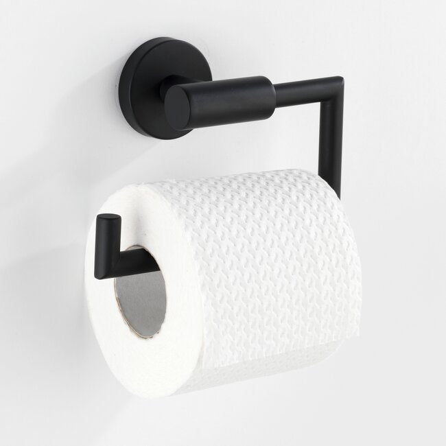 Wenko Bosio Matt Black Toilet Paper Holder