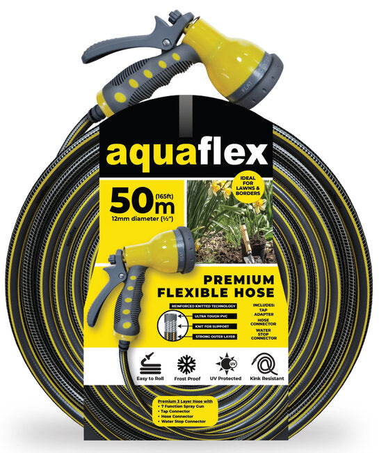 Aquaflex 50m Hose with Spray Head