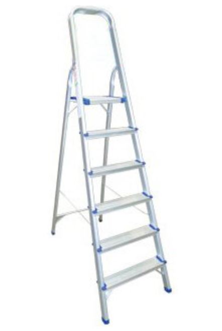 Buildworx Aluminium 6 Step Ladder